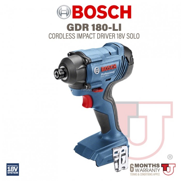 BOSCH GDR 180 LI SOLO PROFESSIONAL CORDLESS IMPACT DRIVER